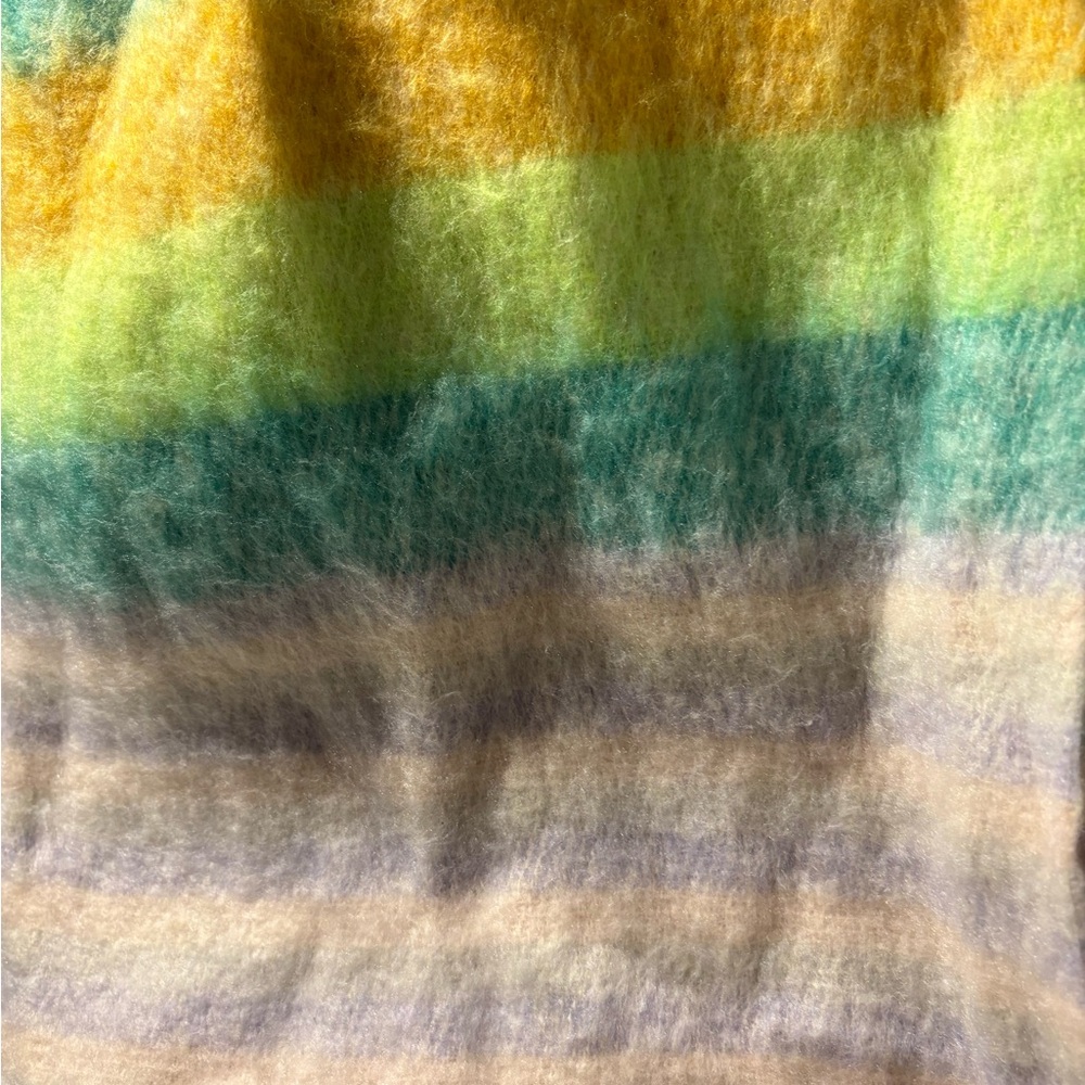 Colorful Striped Wool Scarf